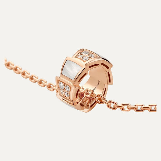 COLLIER BVLGARI VIPER NACRE-ROSE-GOLD
