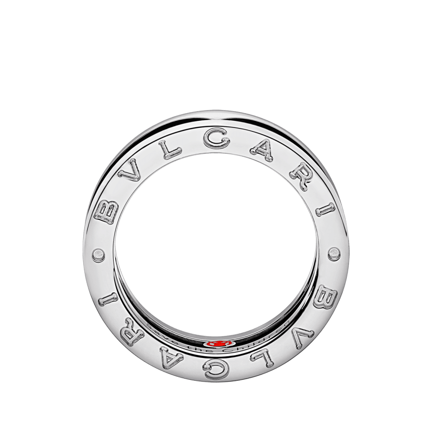 BAGUE BVLGARI SAVE THE CHILDREN NOIR WHITE GOLD