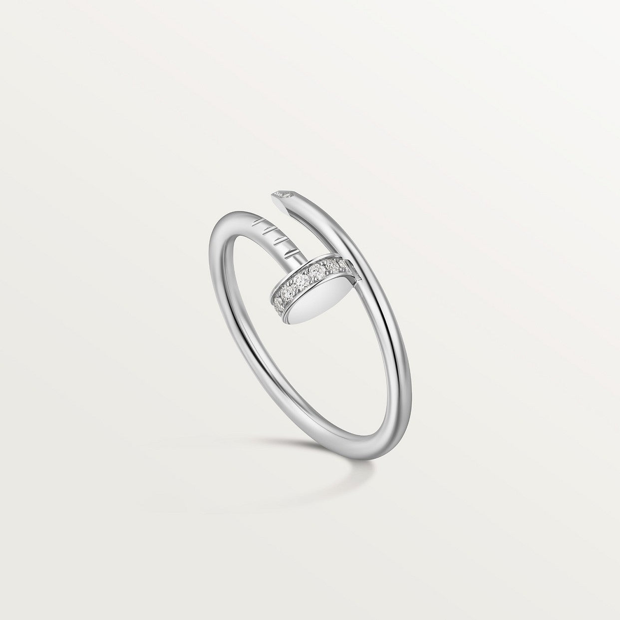 BAGUE CARTIER JUSTE UN CLOU PETIT MODÈLE DIAMANTS WHITE GOLD