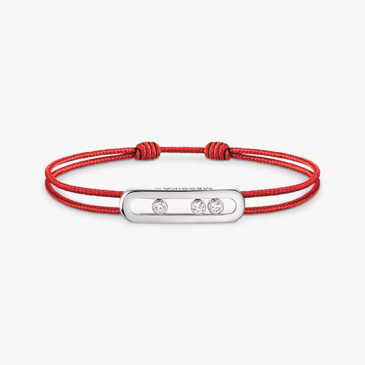 BRACELET MESSIKA CORDE ROUGE WHITE GOLD