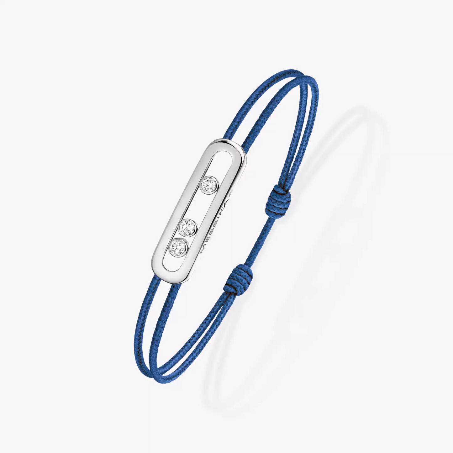 BRACELET MESSIKA CORDE BLEU MARINE WHITE GOLD