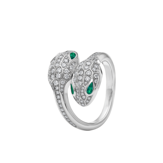 BAGUE BVLGARI SERPENTI SEDUTTORI WHITE GOLD