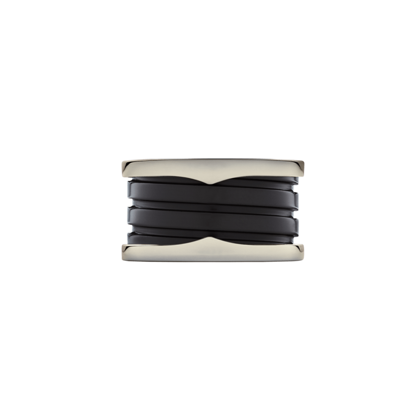 BAGUE BVLGARI B.ZERO1 CERAMIC NOIR WHITE GOLD