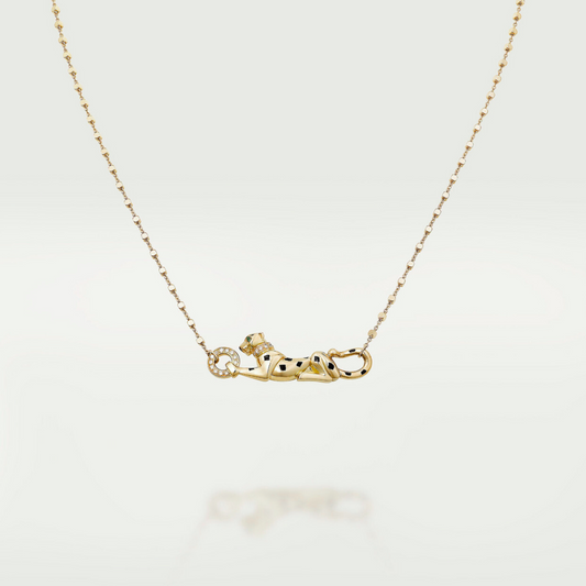 COLLIER CARTIER PANTHERE PENDENTIF AVEC STRASS-GOLD