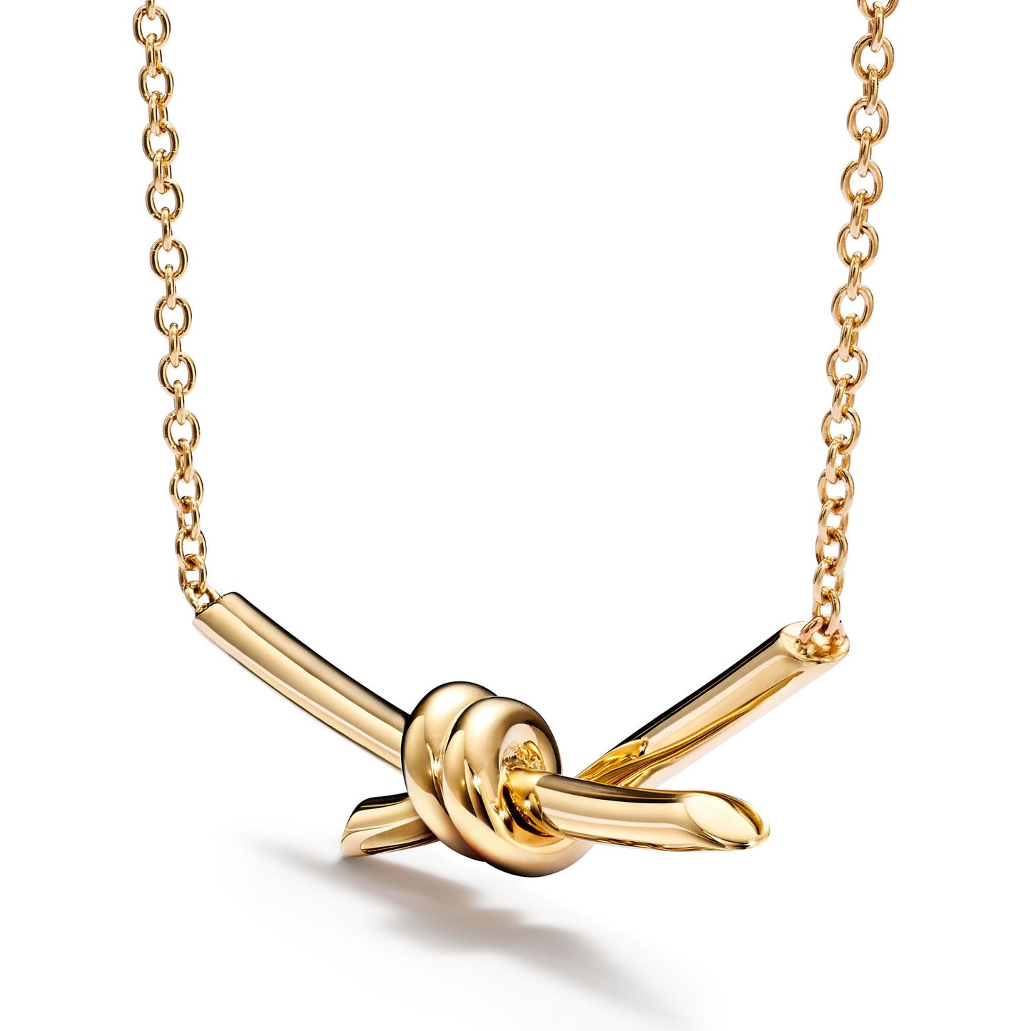 COLLIER TIFFANY & CO KNOT PENDENTIF-GOLD