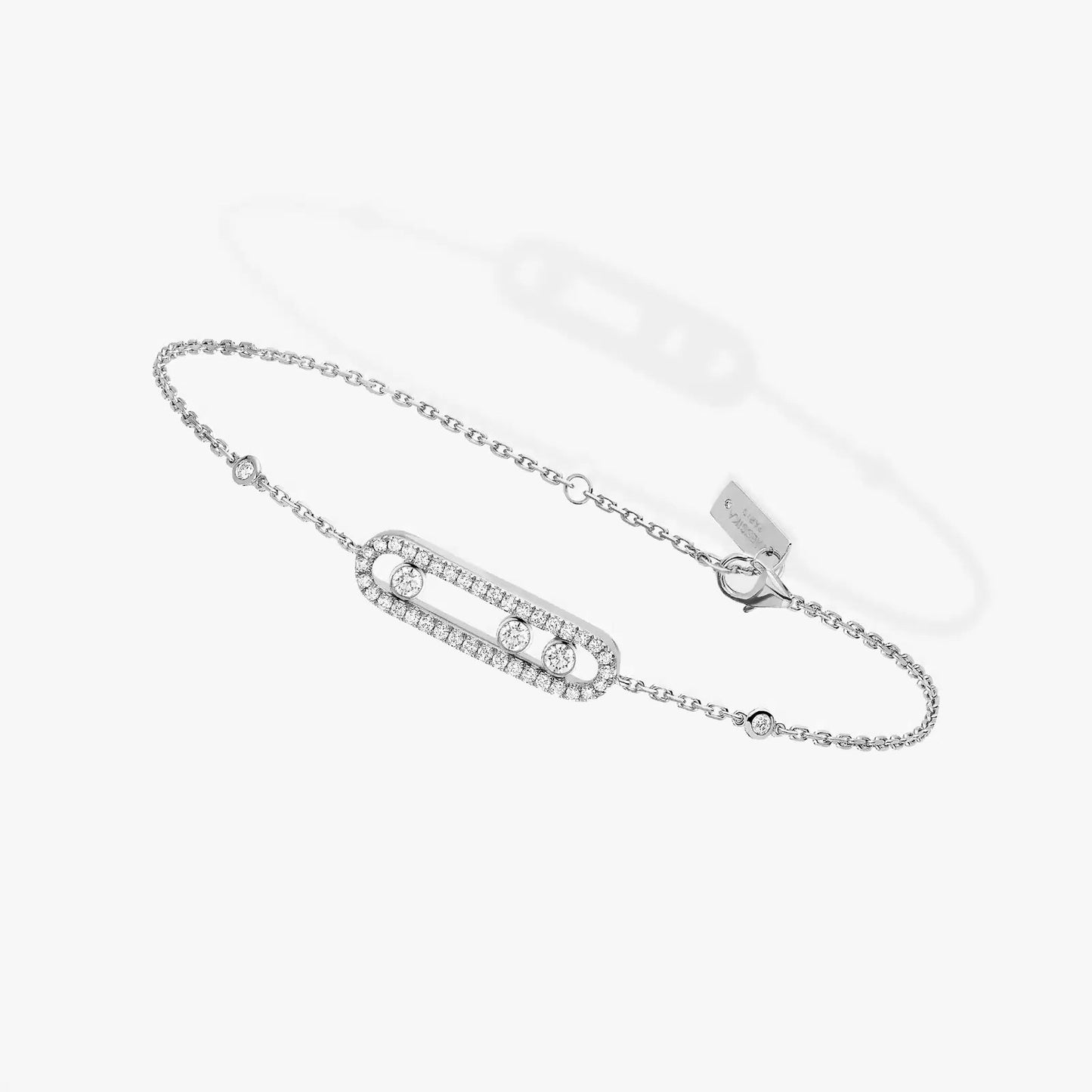 GOURMETTE MESSIKA BABY MOVE PAVÉ WHITE GOLD