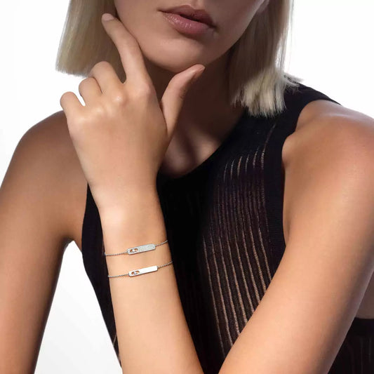 GOURMETTE MESSIKA MY FIRST DIAMOND PAVE WHITE GOLD