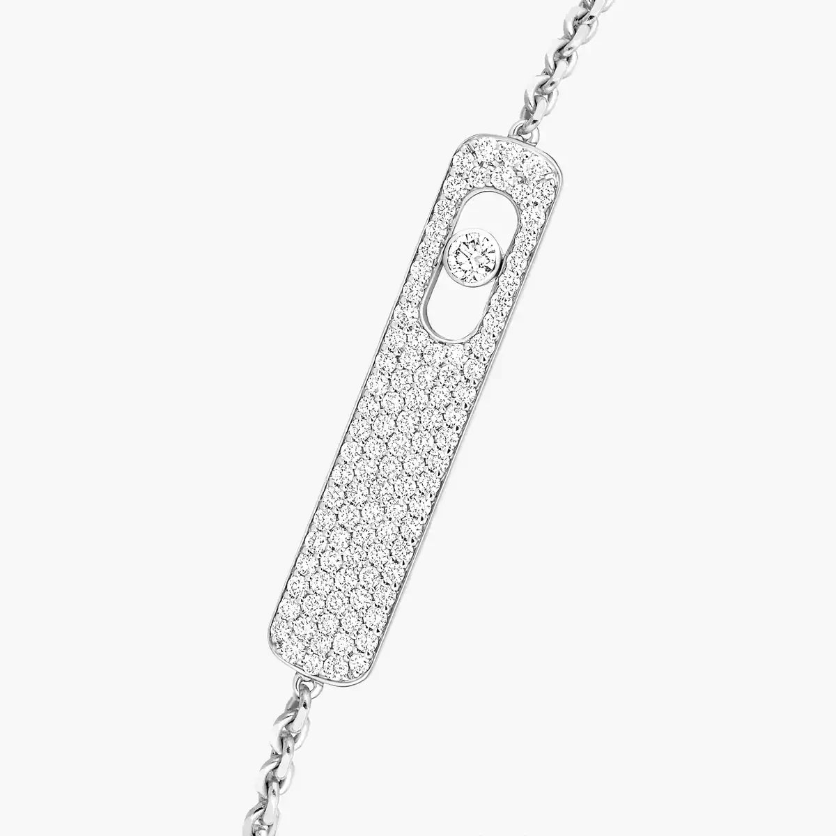 GOURMETTE MESSIKA MY FIRST DIAMOND PAVE WHITE GOLD