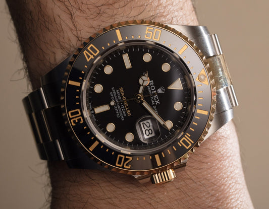 ROLEX SUBMARINER DATE BLACK AND GOLD