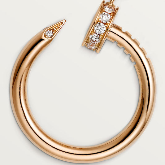 COLLIER CARTIER PENDENTIF JUST UN CLOU DIAMANTS ROSE GOLD