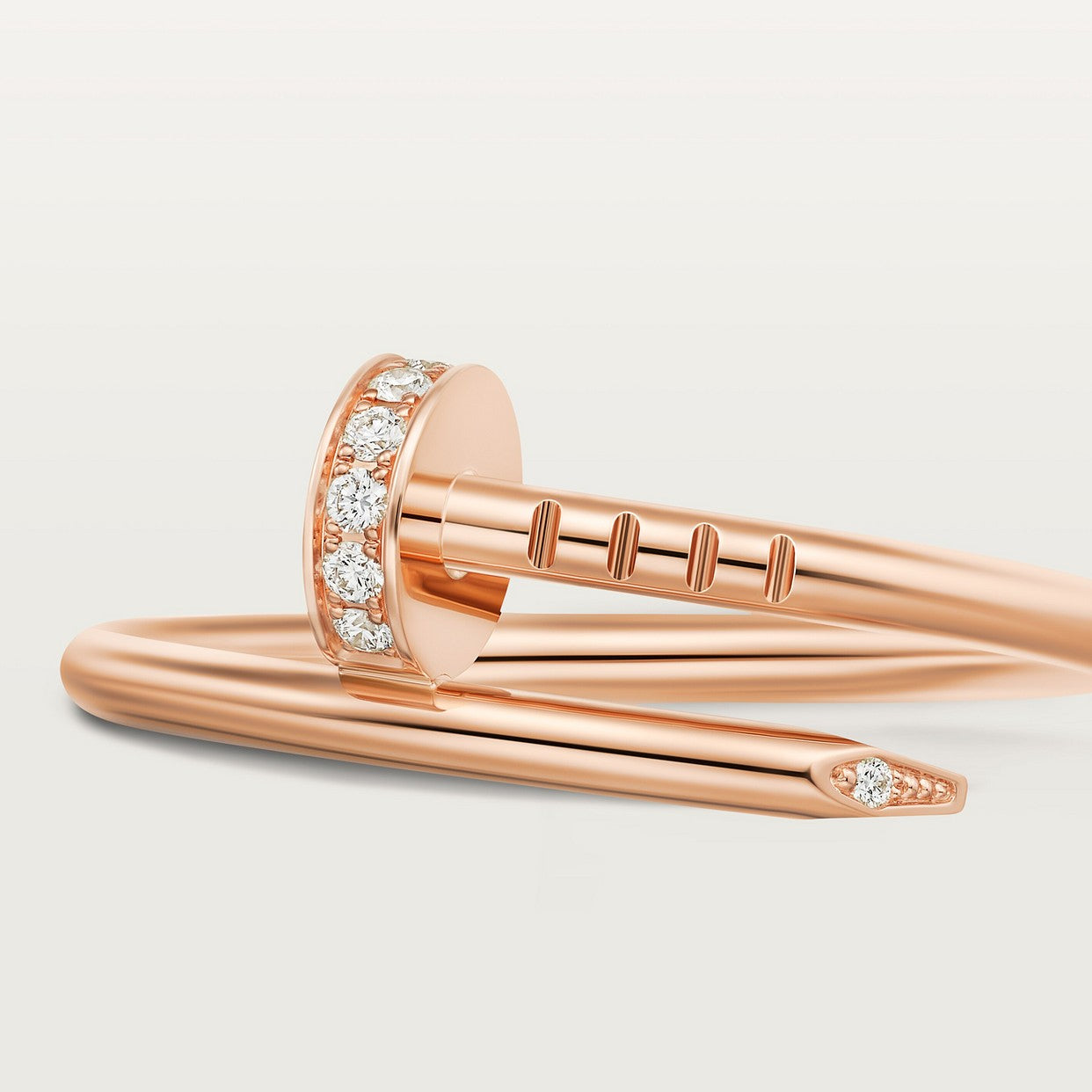 BAGUE CARTIER JUSTE UN CLOU PETIT MODÈLE DIAMANTS ROSE GOLD