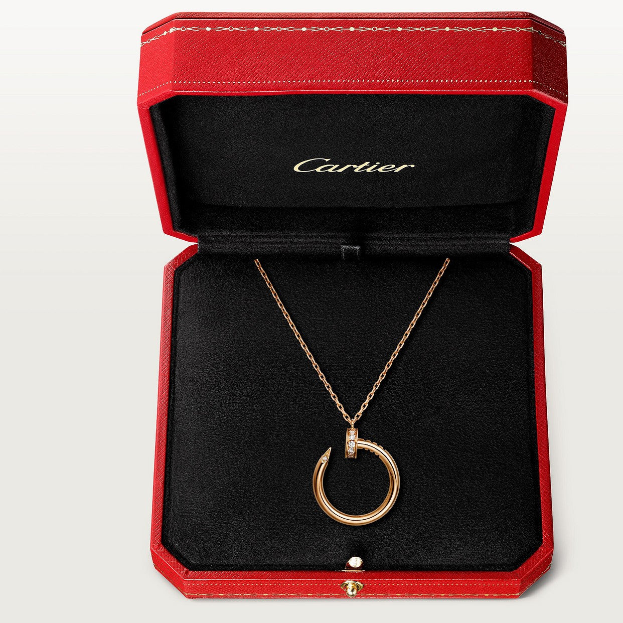 COLLIER CARTIER PENDENTIF JUST UN CLOU DIAMANTS ROSE GOLD