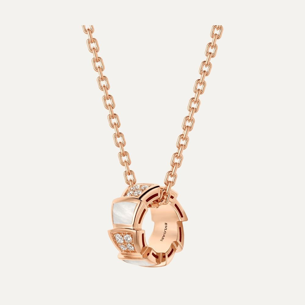 COLLIER BVLGARI VIPER NACRE-ROSE-GOLD