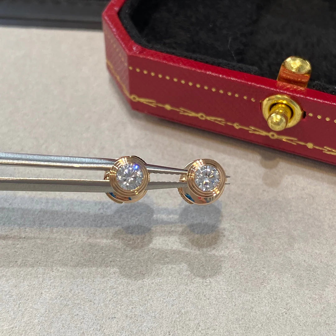 BOUCLE D'OREILLES -DAMOUR DIAMOND EARRINGS