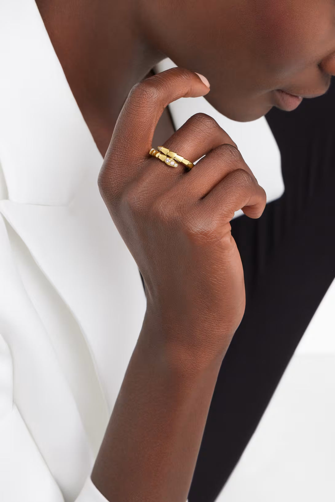 BAGUE SERPENTI VIPER DIAMANTS GOLD