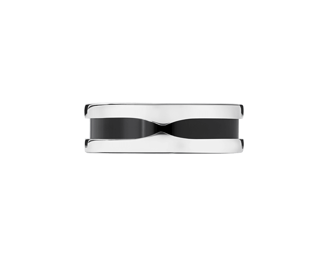 BAGUE BVLGARI SAVE THE CHILDREN NOIR WHITE GOLD