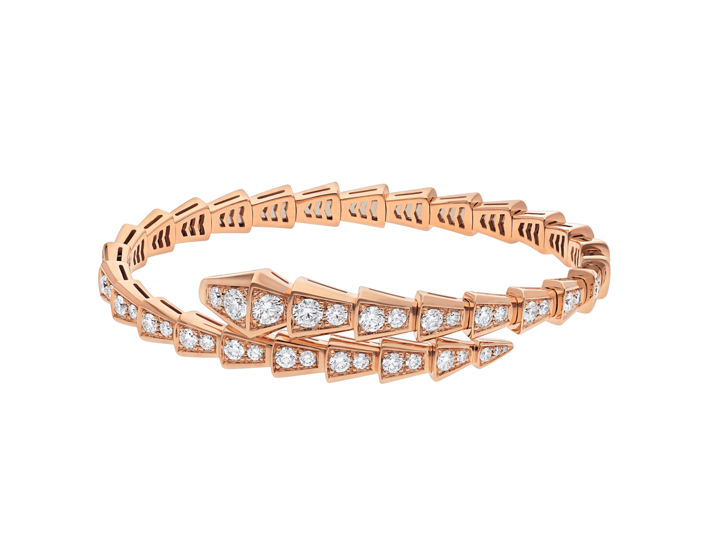 BRACELET BVLGARI SERPENTI VIPER DIAMONDS ROSE GOLD