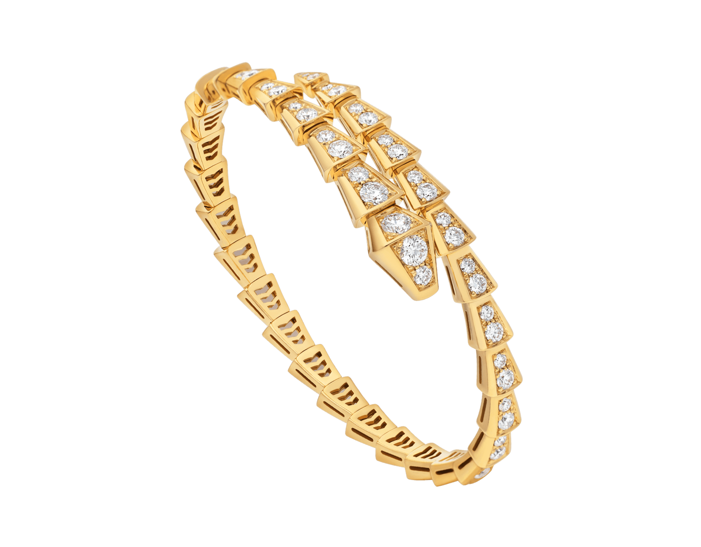 BRACELET BVLGARI SERPENTI VIPER DIAMONDS GOLD