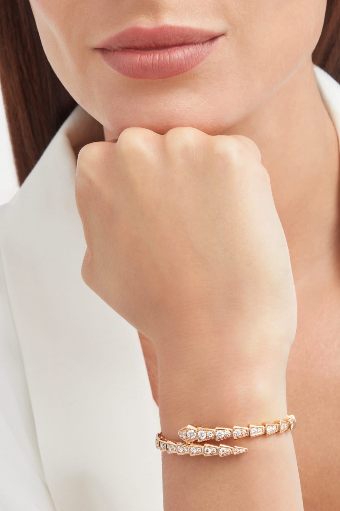 BRACELET BVLGARI SERPENTI VIPER DIAMONDS ROSE GOLD