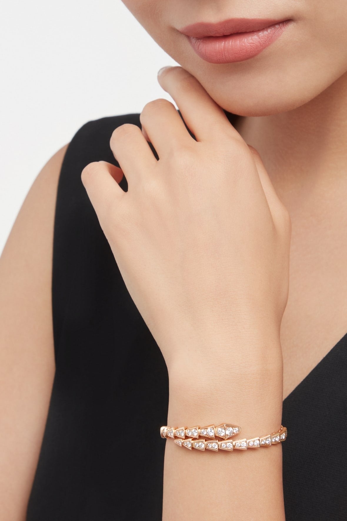 BRACELET BVLGARI SERPENTI VIPER DIAMONDS ROSE GOLD