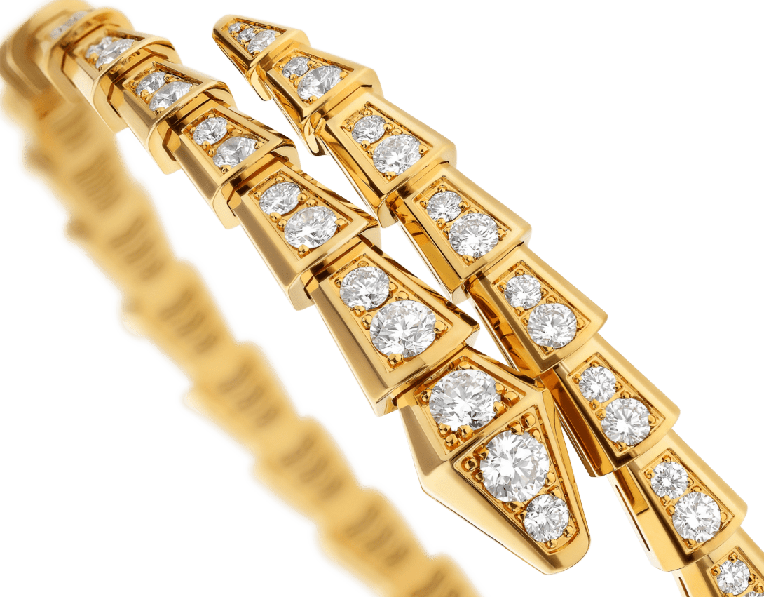 BRACELET BVLGARI SERPENTI VIPER DIAMONDS GOLD