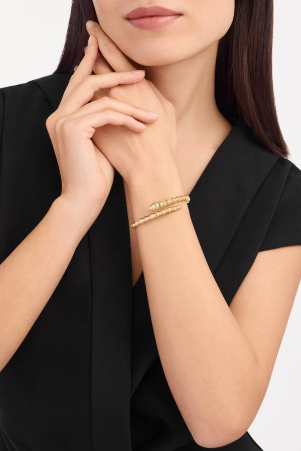 BRACELET BVLGARI SERPENTI VIPER DIAMONDS GOLD