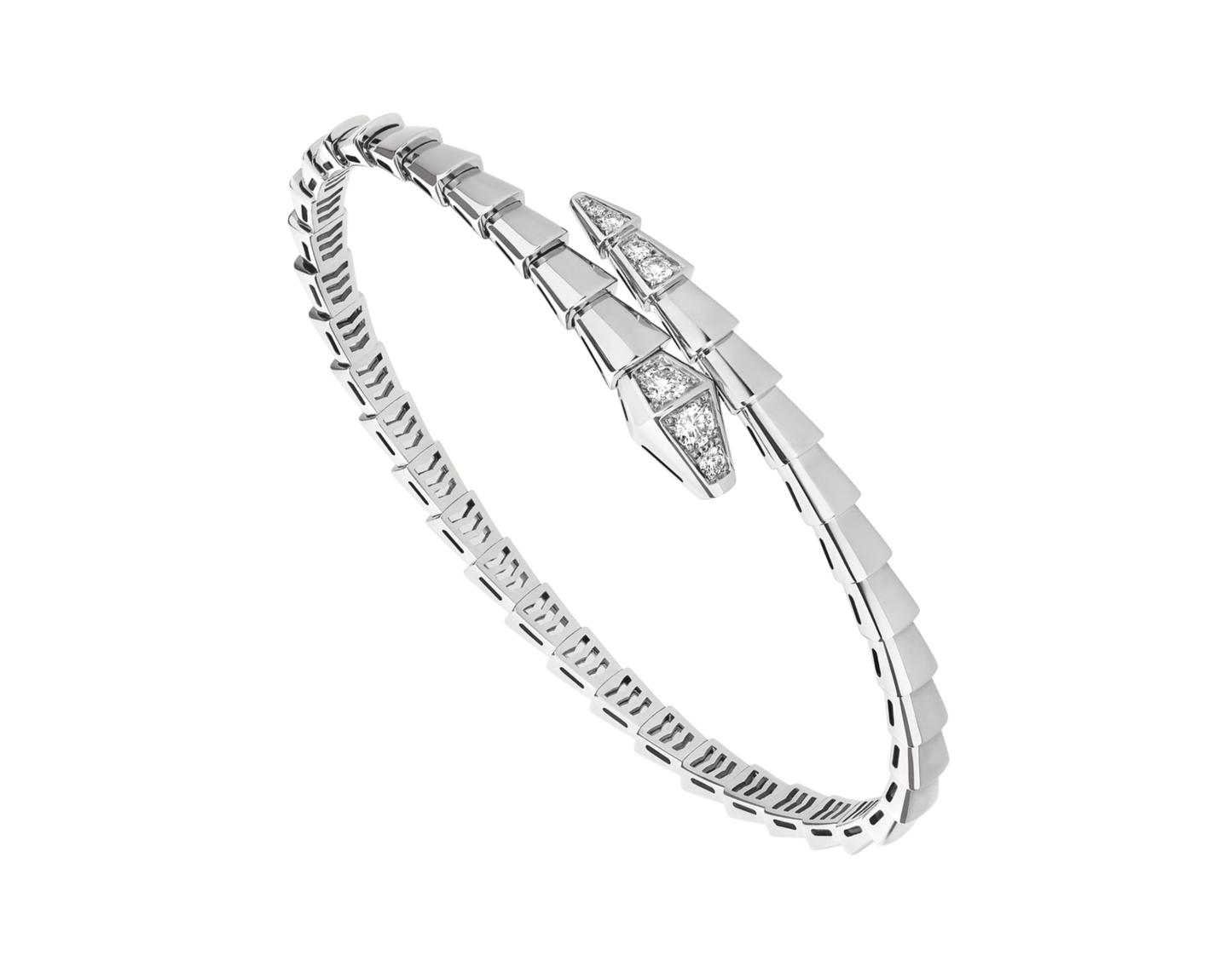 BRACELET BVLGARI SERPENTI SEMI DIAMONDS WHITE GOLD