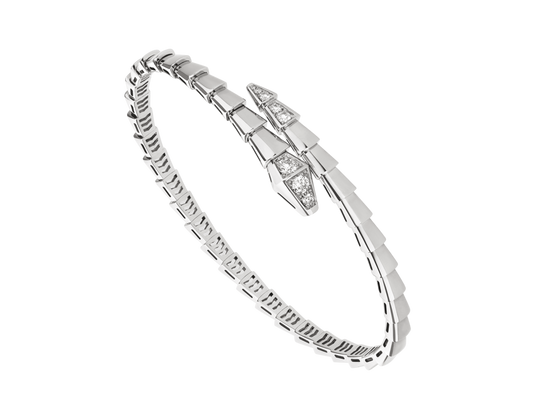 BRACELET BVLGARI SERPENTI SEMI DIAMONDS WHITE GOLD