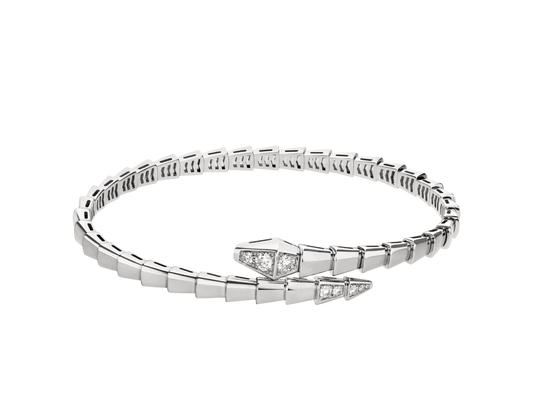 BRACELET BVLGARI SERPENTI SEMI DIAMONDS WHITE GOLD