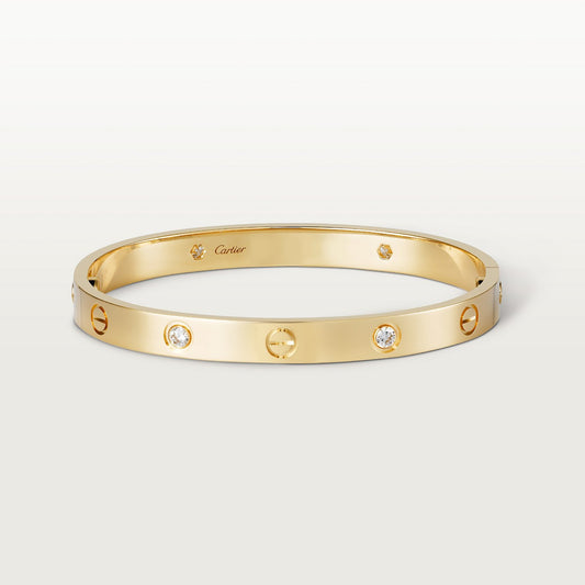 BRACELET CARTIER LOVE GOLD 4 DIAMONDS