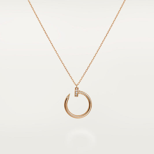 COLLIER CARTIER PENDENTIF JUST UN CLOU DIAMANTS ROSE GOLD