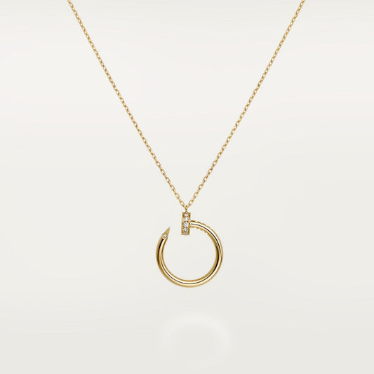 COLLIER CARTIER PENDENTIF JUST UN CLOU DIAMANTS ROSE GOLD