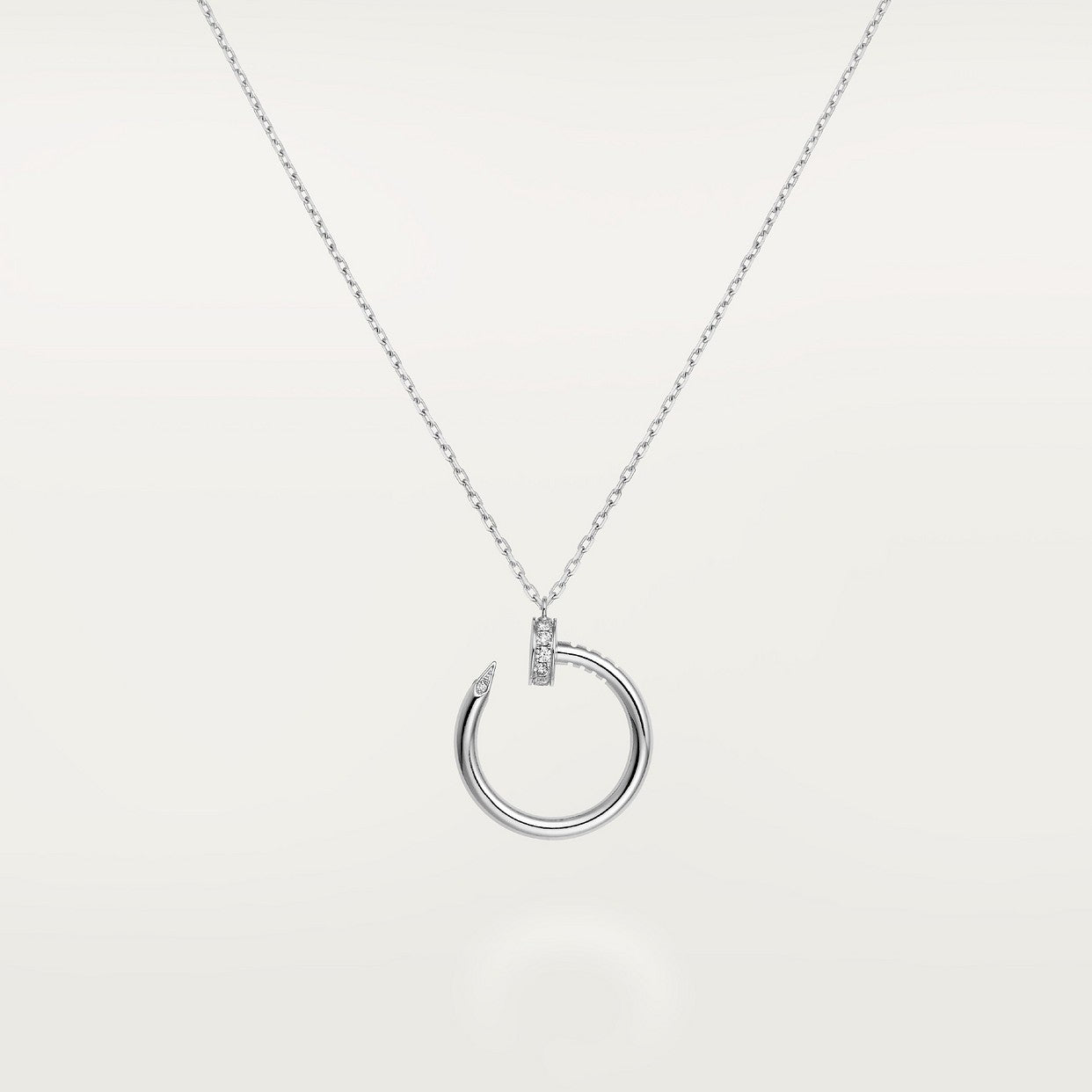 COLLIER CARTIER PENDENTIF JUST UN CLOU DIAMANTS WHITE GOLD