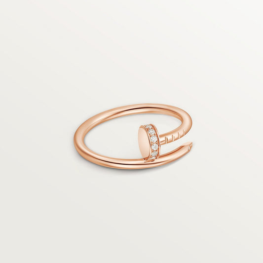 BAGUE CARTIER JUSTE UN CLOU PETIT MODÈLE DIAMANTS ROSE GOLD