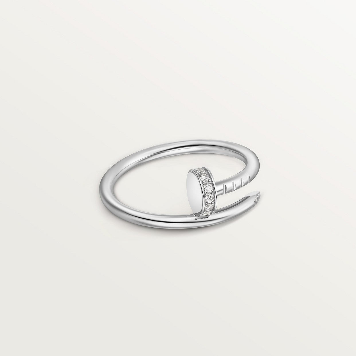 BAGUE CARTIER JUSTE UN CLOU PETIT MODÈLE DIAMANTS WHITE GOLD
