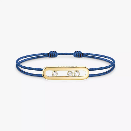 BRACELET MESSIKA CORDE BLEU MARINE GOLD