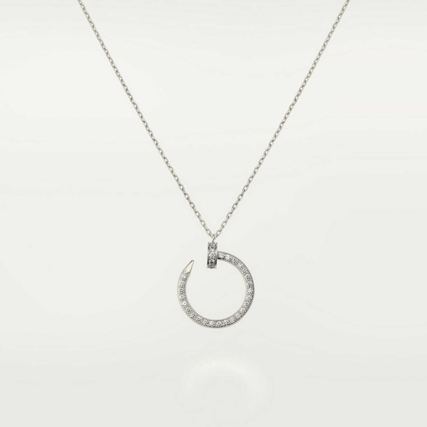 COLLIER CARTIER JUSTE UN CLOU FULL STRASS WHITE-GOLD