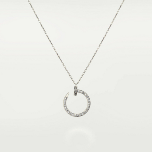 COLLIER CARTIER JUSTE UN CLOU FULL STRASS WHITE-GOLD