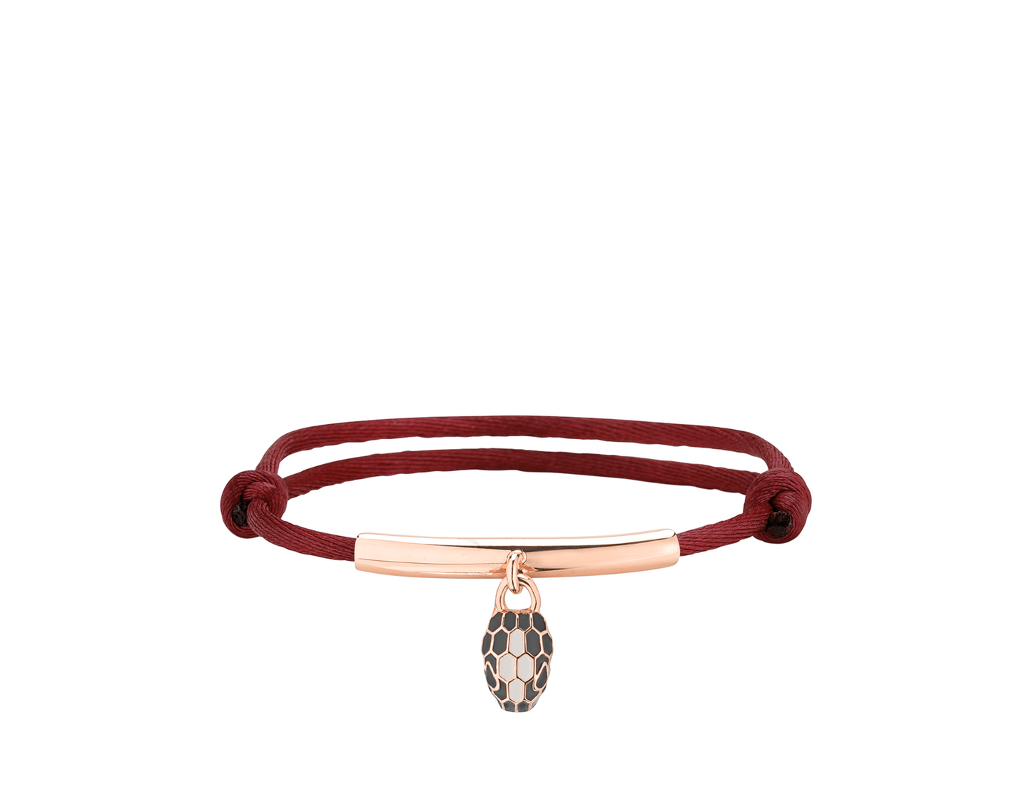 BRACELETS BVLGARI SERPENTI FOREVER CORDE ROUGE ROSE GOLD