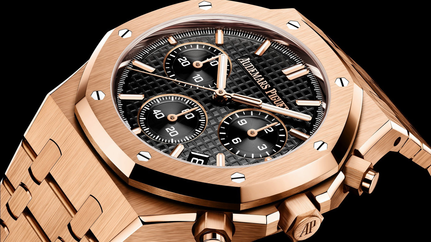 AP ROYAL OAK 3B ROSE GOLD AND BLACK