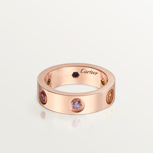 BAGUE CARTIER LOVE DIAMOND COLORS ROSE GOLD