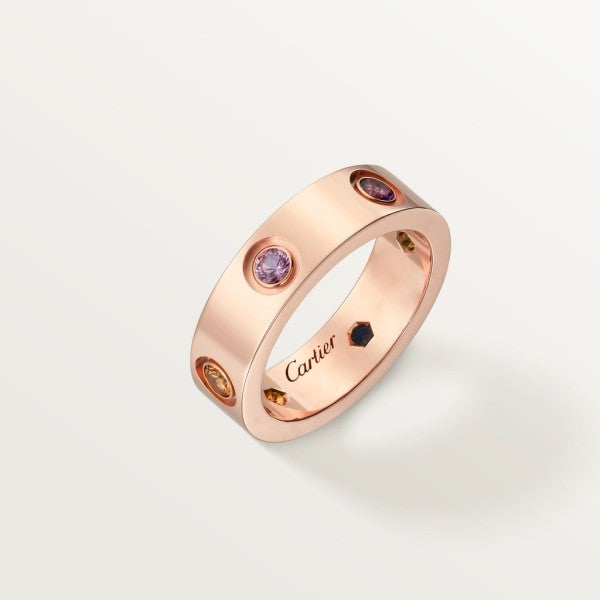 BAGUE CARTIER LOVE DIAMOND COLORS ROSE GOLD