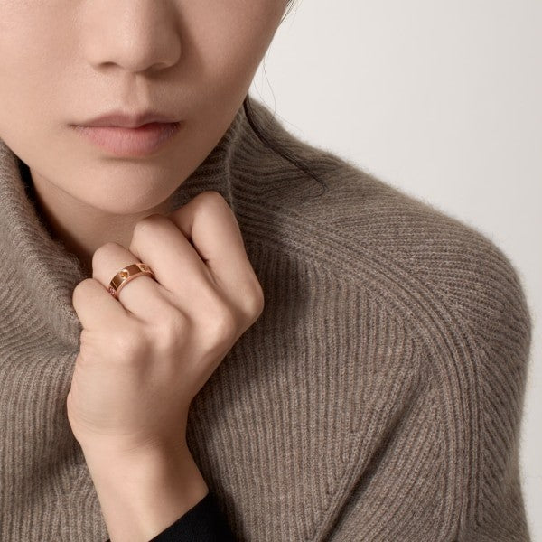 BAGUE CARTIER LOVE DIAMOND COLORS ROSE GOLD