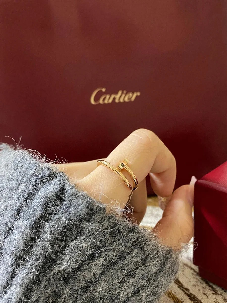 Ensemble de la collection « Juste un Clou » – bracelet et bague, petit modèle