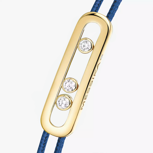 BRACELET MESSIKA CORDE BLEU MARINE GOLD