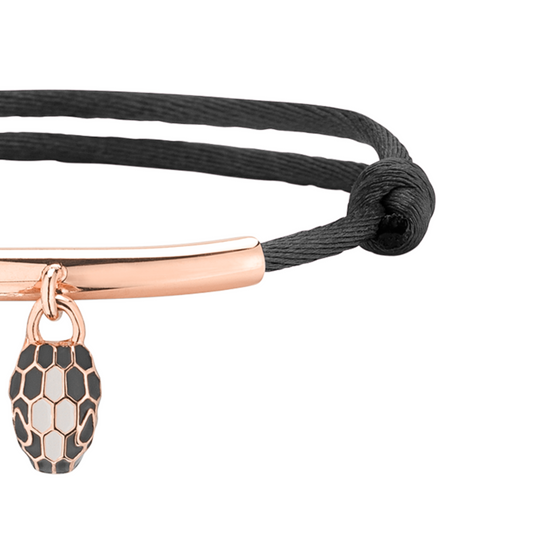 BRACELETS BVLGARI SERPENTI FOREVER CORDE NOIR ROSE GOLD