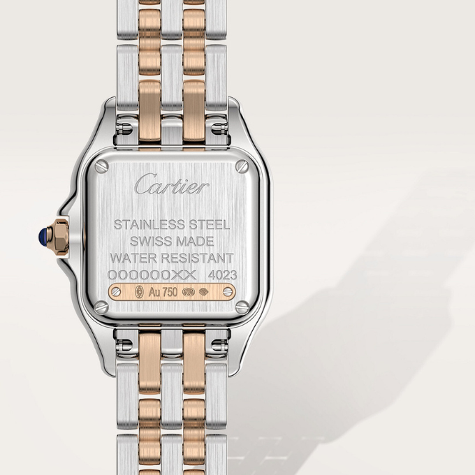 CARTIER PANTHERE ARGENTÉ ET ROSE GOLD