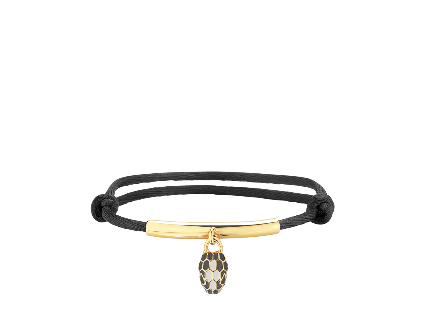 BRACELETS BVLGARI SERPENTI FOREVER CORDE NOIR GOLD
