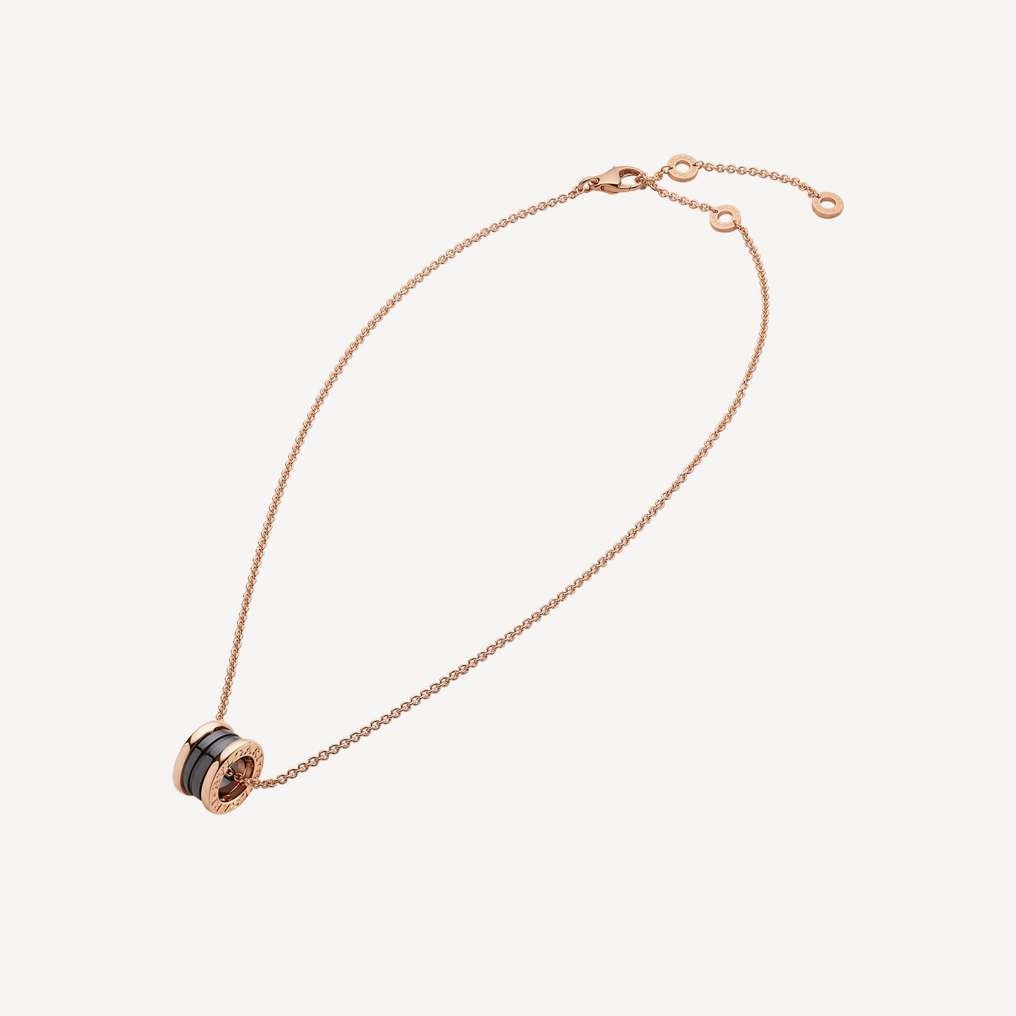 COLLIER BVLGARI B.ZERO1 CERAMIC NOIR ROSE GOLD