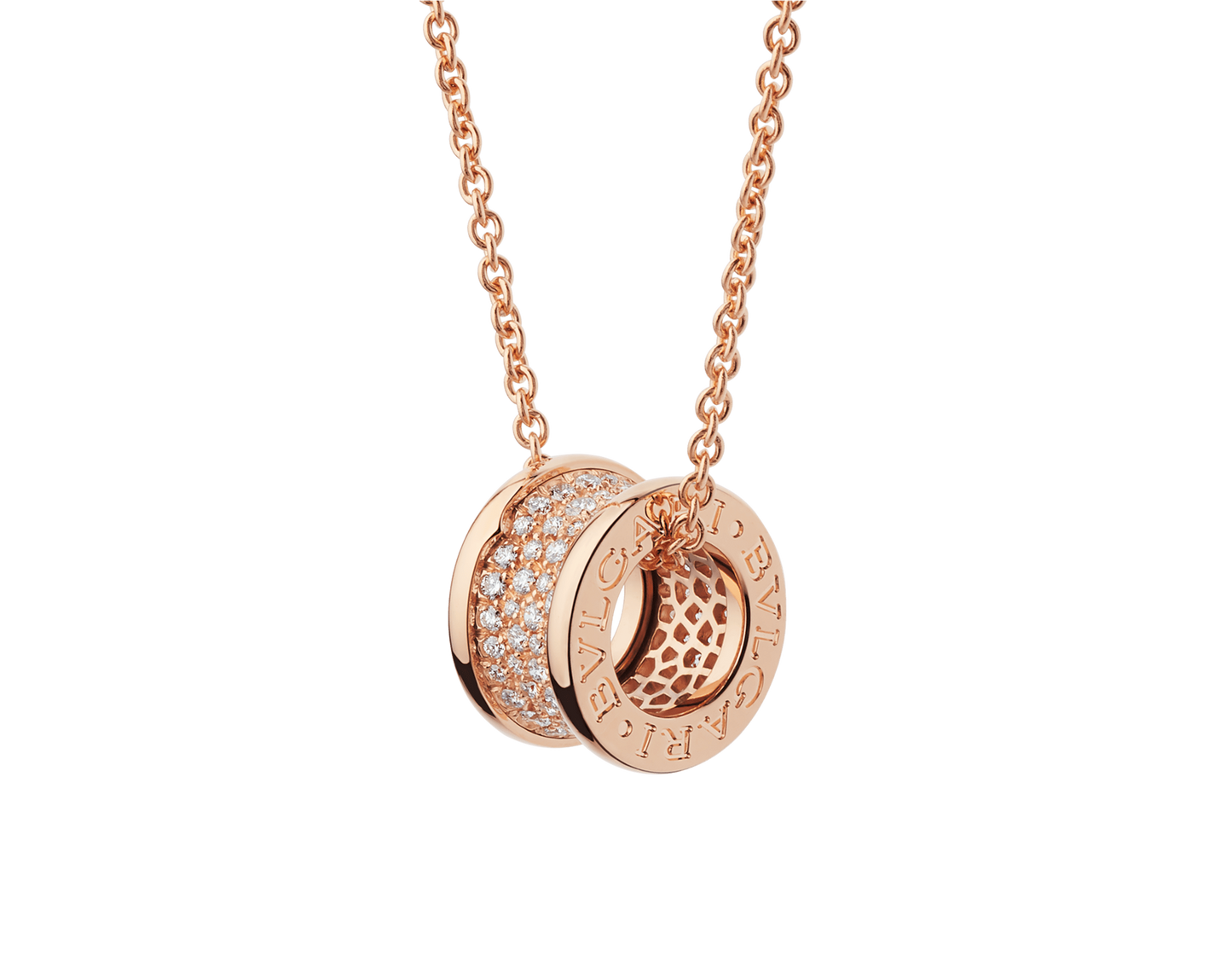 COLLIER BVLGARI B.ZERO DIAMONDS ROSE-GOLD